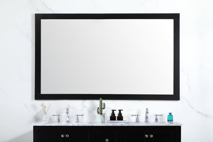 Aqua vanity mirror 60x36 inch in black