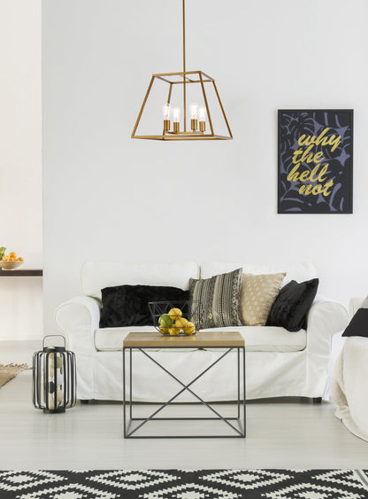 Declan 20 inch pendant in brass