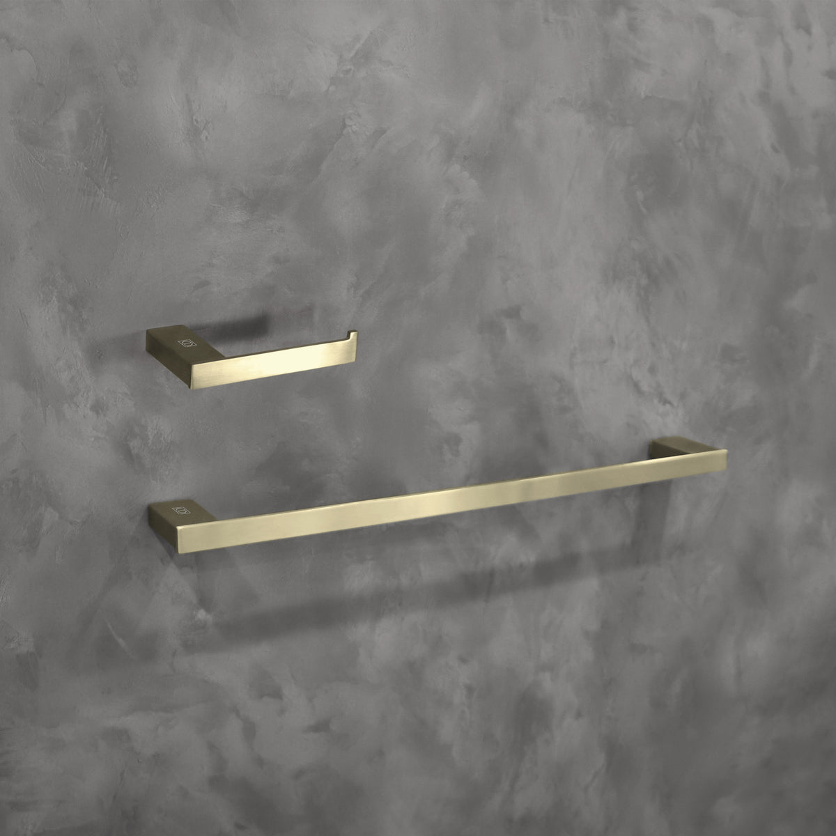 Sofia 2-Piece Bathroom Hardware Set in Brushed Gold