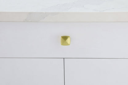 Marcel 1.2" Brushed Gold Square Knob Multipack (Set of 10)