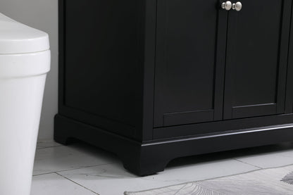 36 inch Single bathroom vanity in black