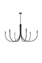 Layne 50 inch chandelier in Black