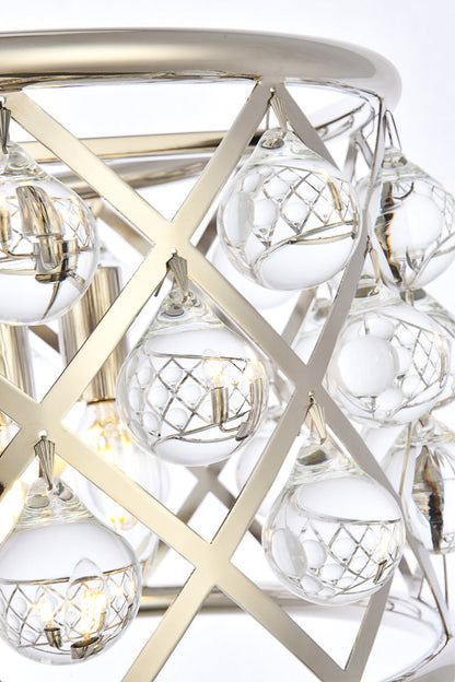 Madison 4 light polished Nickel Pendant Clear Royal Cut Crystal