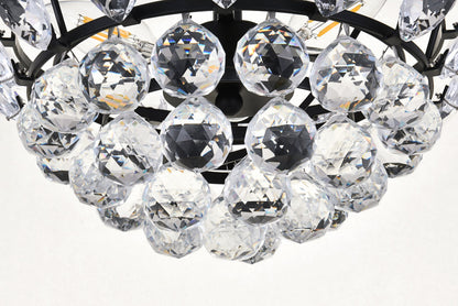 Emilia 14 inch flush mount in black