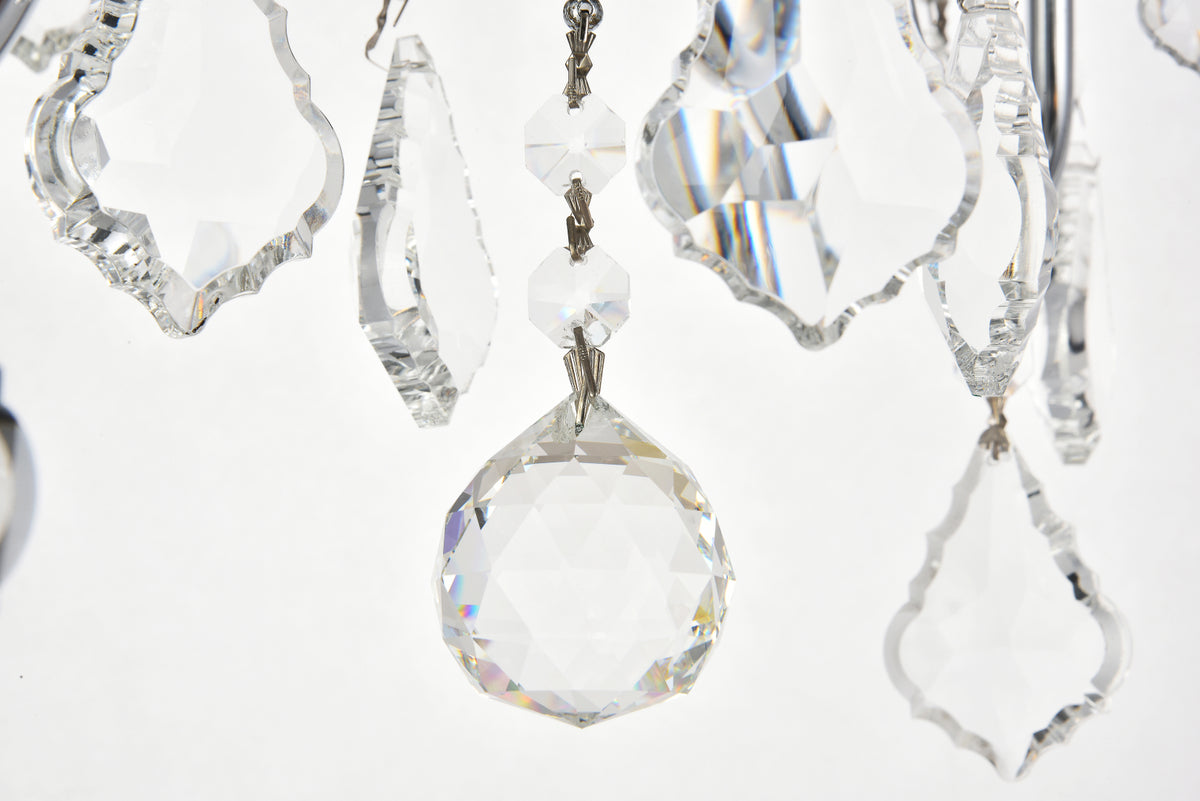 St. Francis 4 light Chrome Pendant Clear Royal Cut Crystal