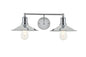 Etude 2 light chrome Wall Sconce