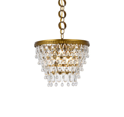 Nordic 4 lights brass pendant