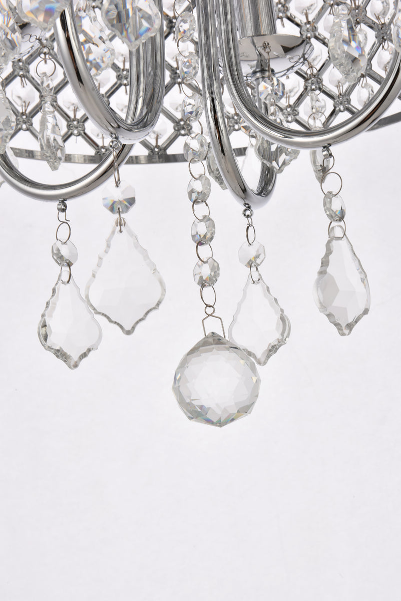 Elise 14 inch flush mount in chrome