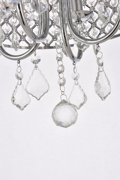 Elise 14 inch flush mount in chrome