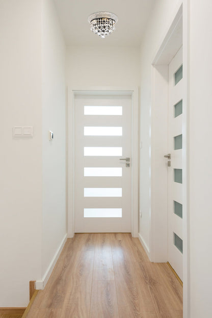 Primo 10 inch black flush mount