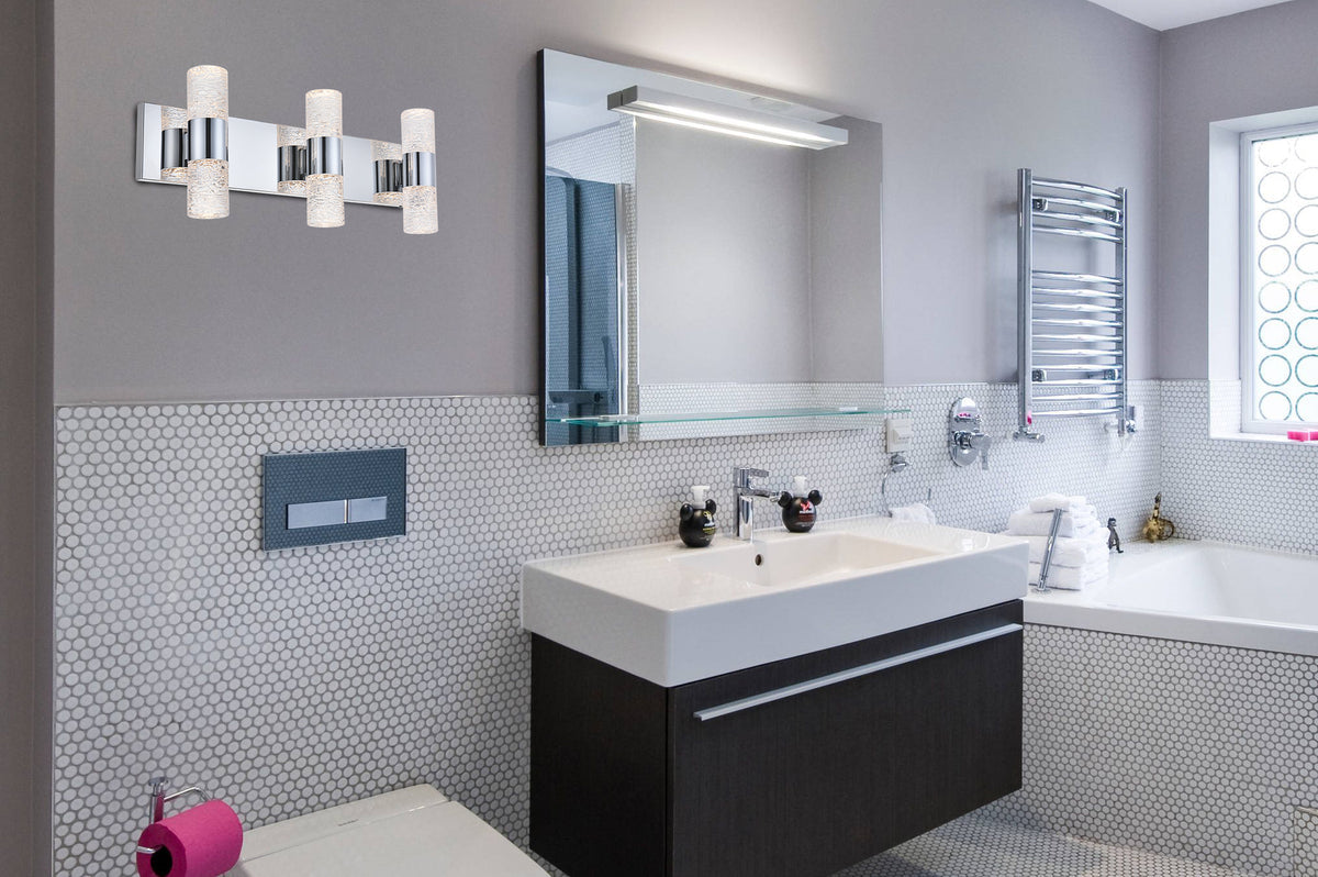 Vega 6 light Chrome LED Wall Sconce