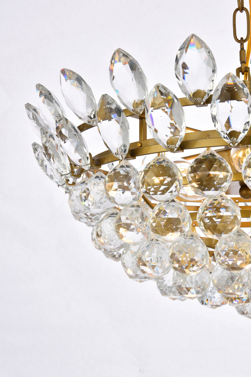 Emilia 20 inch pendant in brass