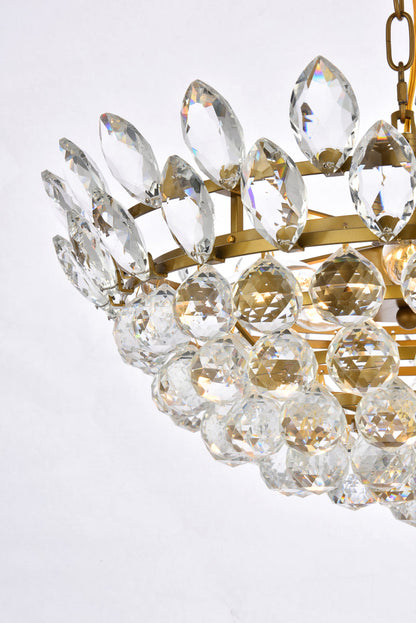 Emilia 20 inch pendant in brass