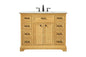 42 inch Single bathroom vanity in natural wood