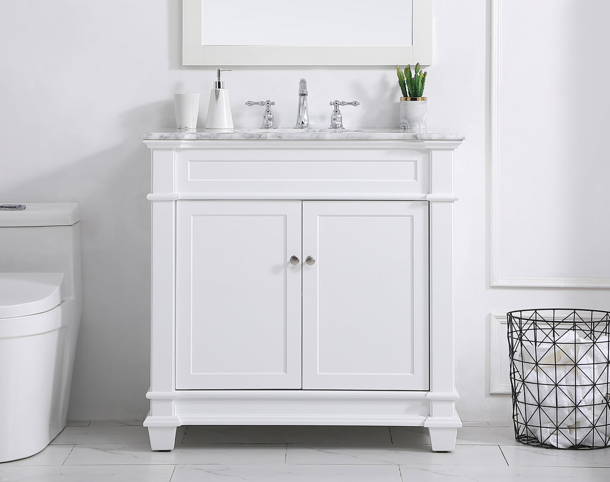 36 inch Single Bathroom Vanity set in White