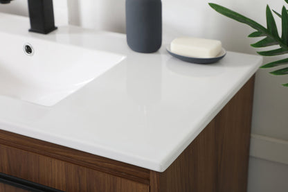 40 inch  Single Bathroom Vanity in Walnut Brown