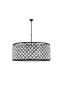 Madison 10 light Matte Black Chandelier Clear Royal Cut Crystal