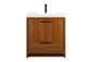 30 inch Single bathroom vanity in Teak