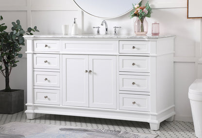 60 inch Single Bathroom Vanity set in White