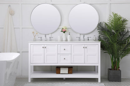 60 inch Single Bathroom Vanity in White