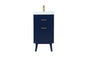 18 inch bathroom vanity in Blue