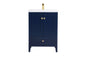 24 inch bathroom vanity in Blue