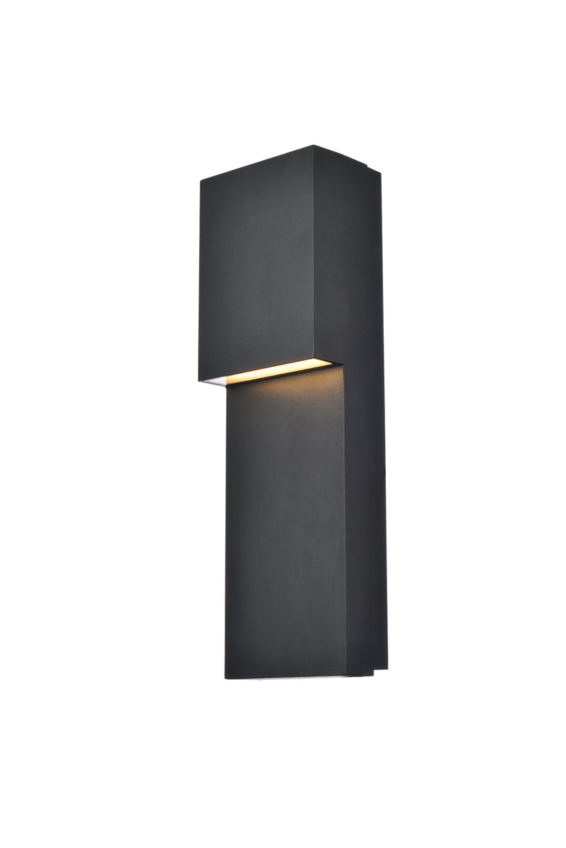 Raine Integrated LED wall sconce in black