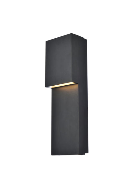 Raine Integrated LED wall sconce in black