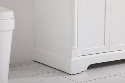 42 inch Single bathroom vanity in  White