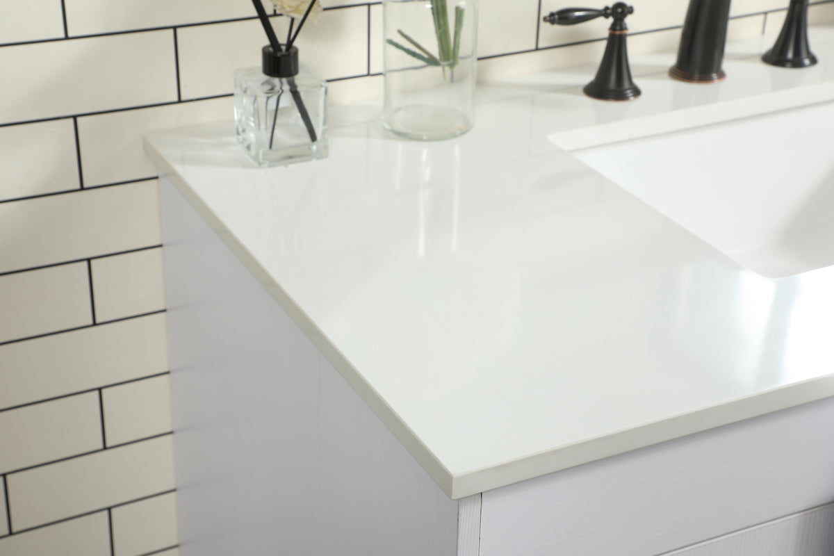 42 inch Single bathroom vanity in white