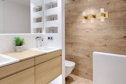 Vega 6 light Gold LED Wall Sconce