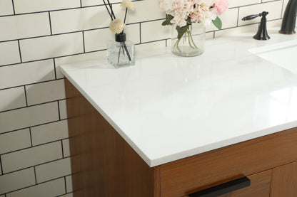 60 inch Single bathroom vanity in teak