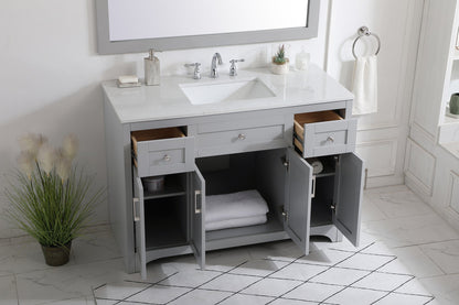 48 inch Single Bathroom Vanity in Grey