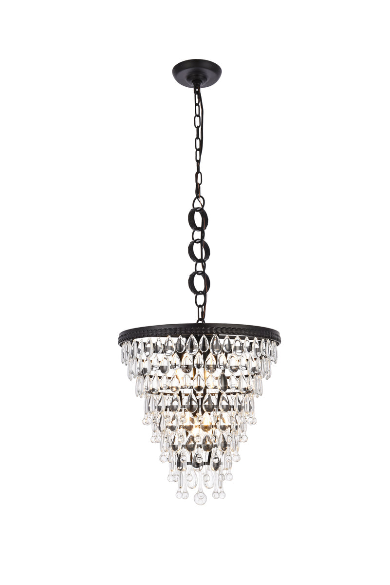 Nordic 5 lights black pendant