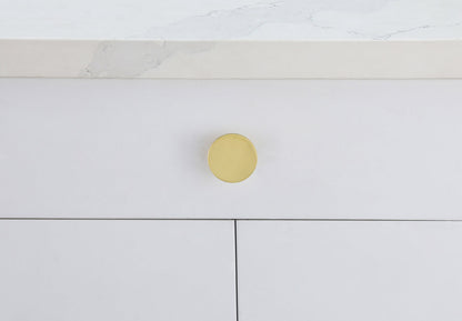 Trovon 1.6" Diameter Brushed Gold Oversize Round Knob Multipack (Set of 10)
