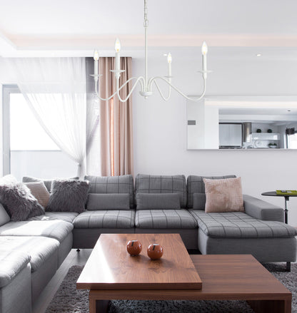 Rohan 30 inch chandelier in White