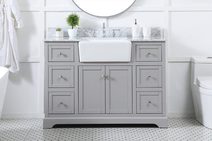 48 inch Single bathroom vanity in grey