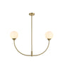 Nyomi 36 inch chandelier in Satin Gold
