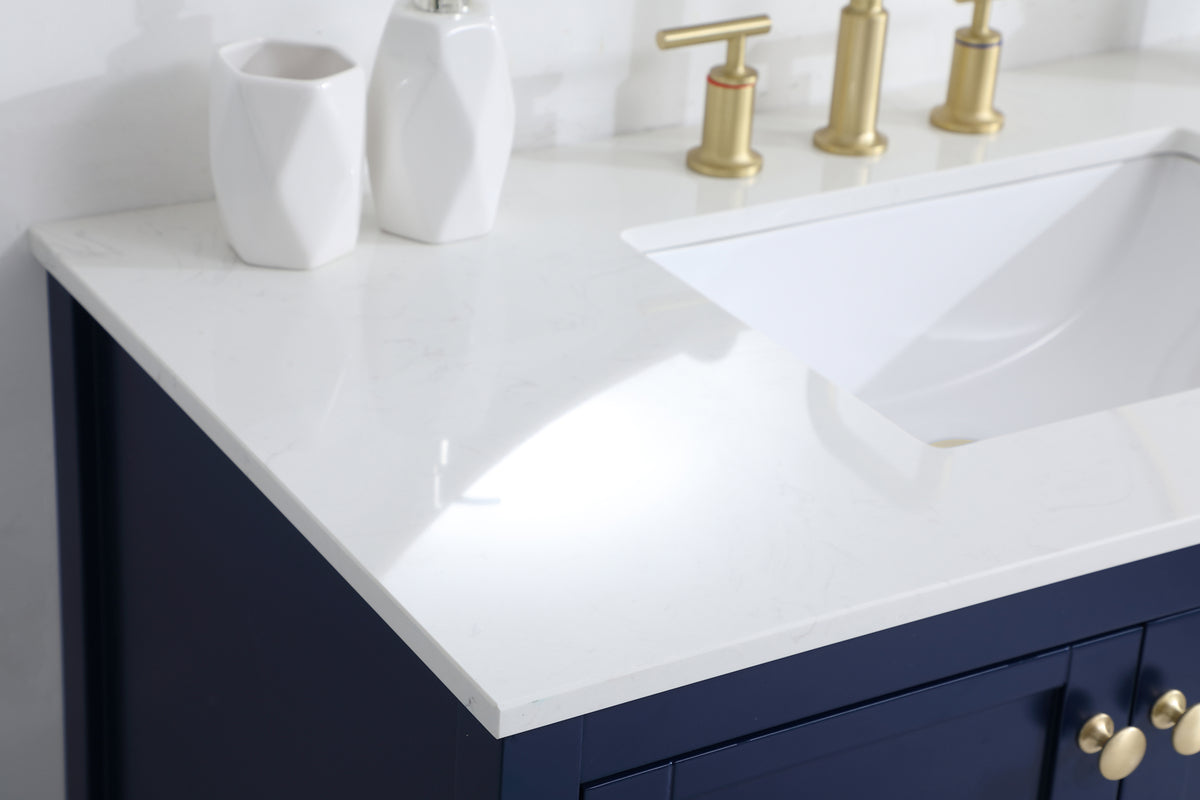 42 inch Single Bathroom Vanity in Blue