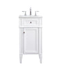 18 in. Single Bathroom Vanity set in white