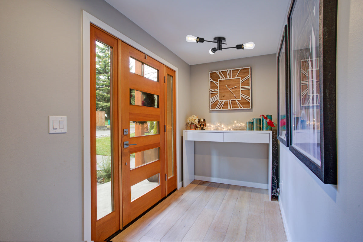 Xavier 3 lights flush mount in black