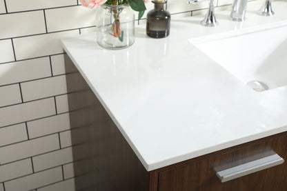 42 inch bathroom vanity in Walnut