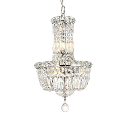 Tranquil 6 light Chrome Pendant Clear Royal Cut Crystal