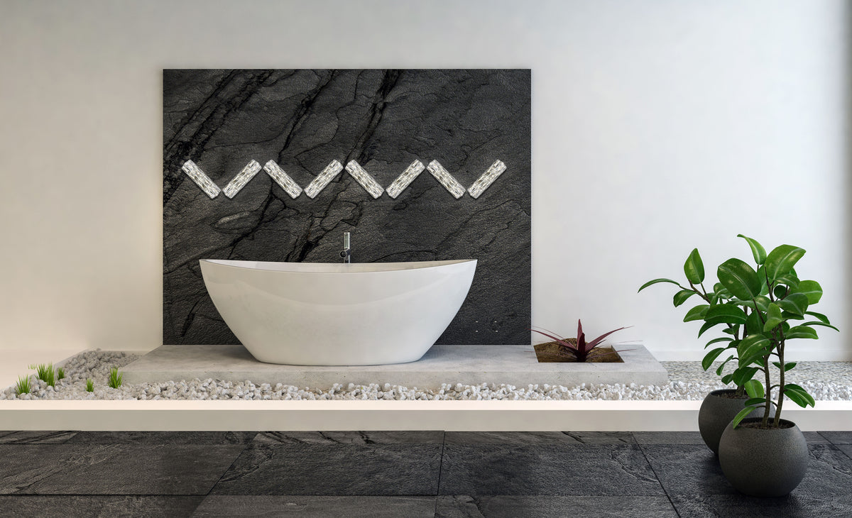 Valetta Integrated LED chip light Chrome Wall Sconce Clear Royal Cut Crystal