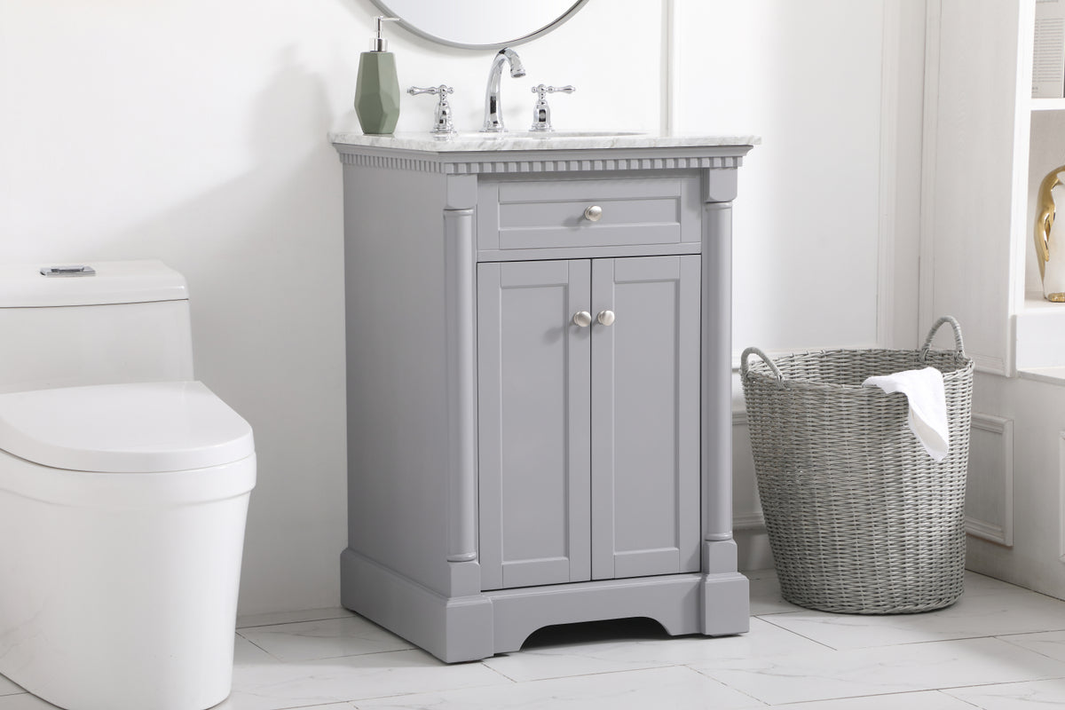 24 inch Single bathroom vanity in  Grey