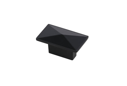 Perry 2" Matte Black Rectangle Knob Multipack (Set of 10)
