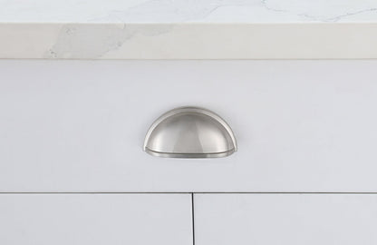 Atticus 3" Center to Center Brushed Nickel Cup Bar Pull Multipack (set of 10)