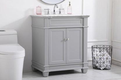 30 inch Single Bathroom Vanity set in Grey