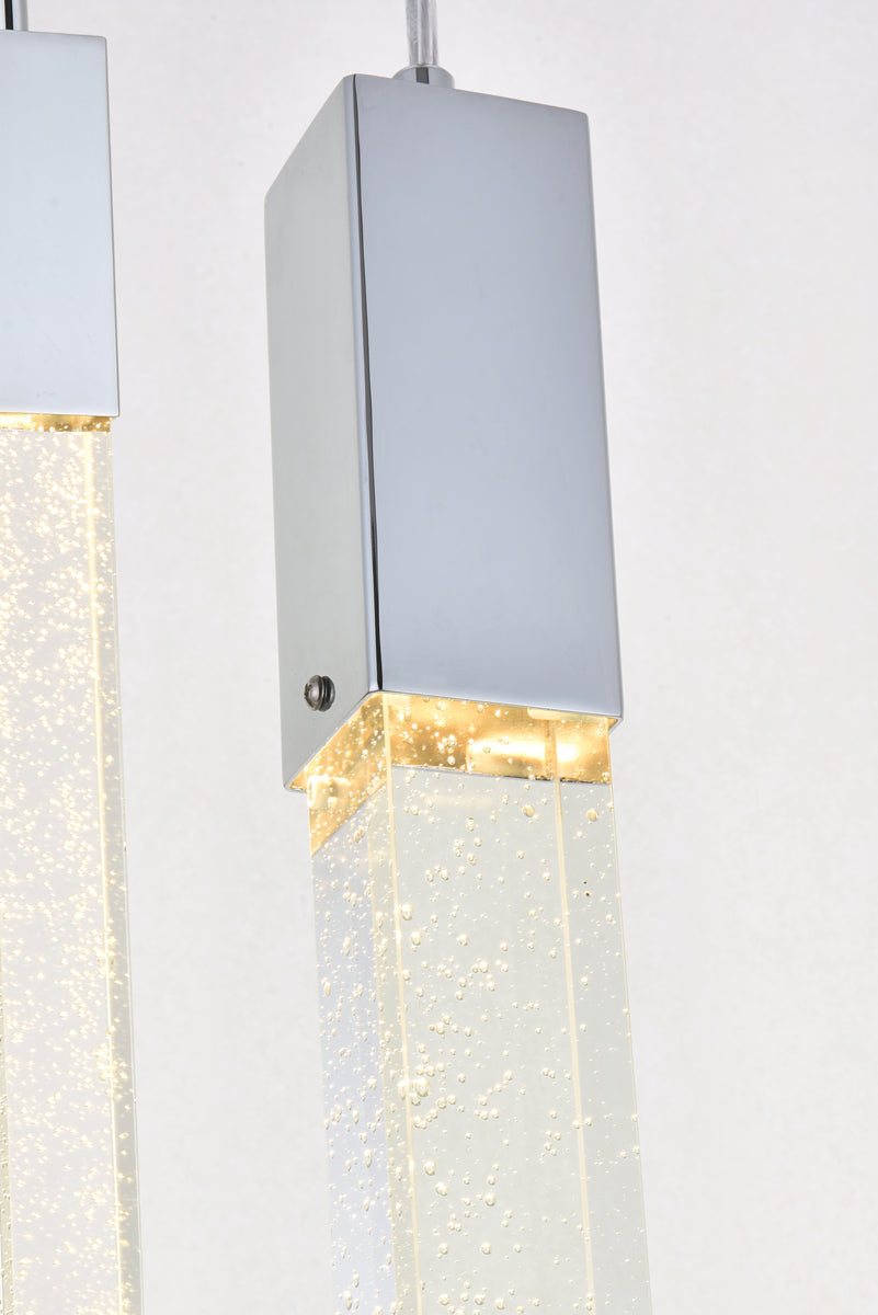 Weston 8 lights pendant in chrome