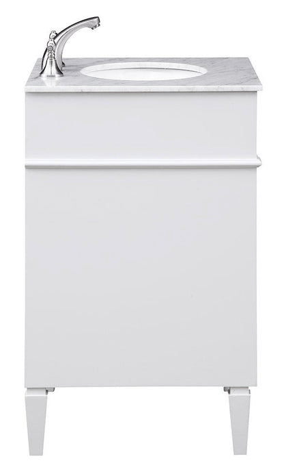 24 In. Single Bathroom Vanity Set In White